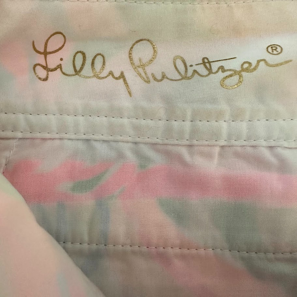 Lilly Pulitzer Green Pink Hidden Elephant Callahan Shorts Womens 0 Beachy 4.5" - Picture 4 of 7